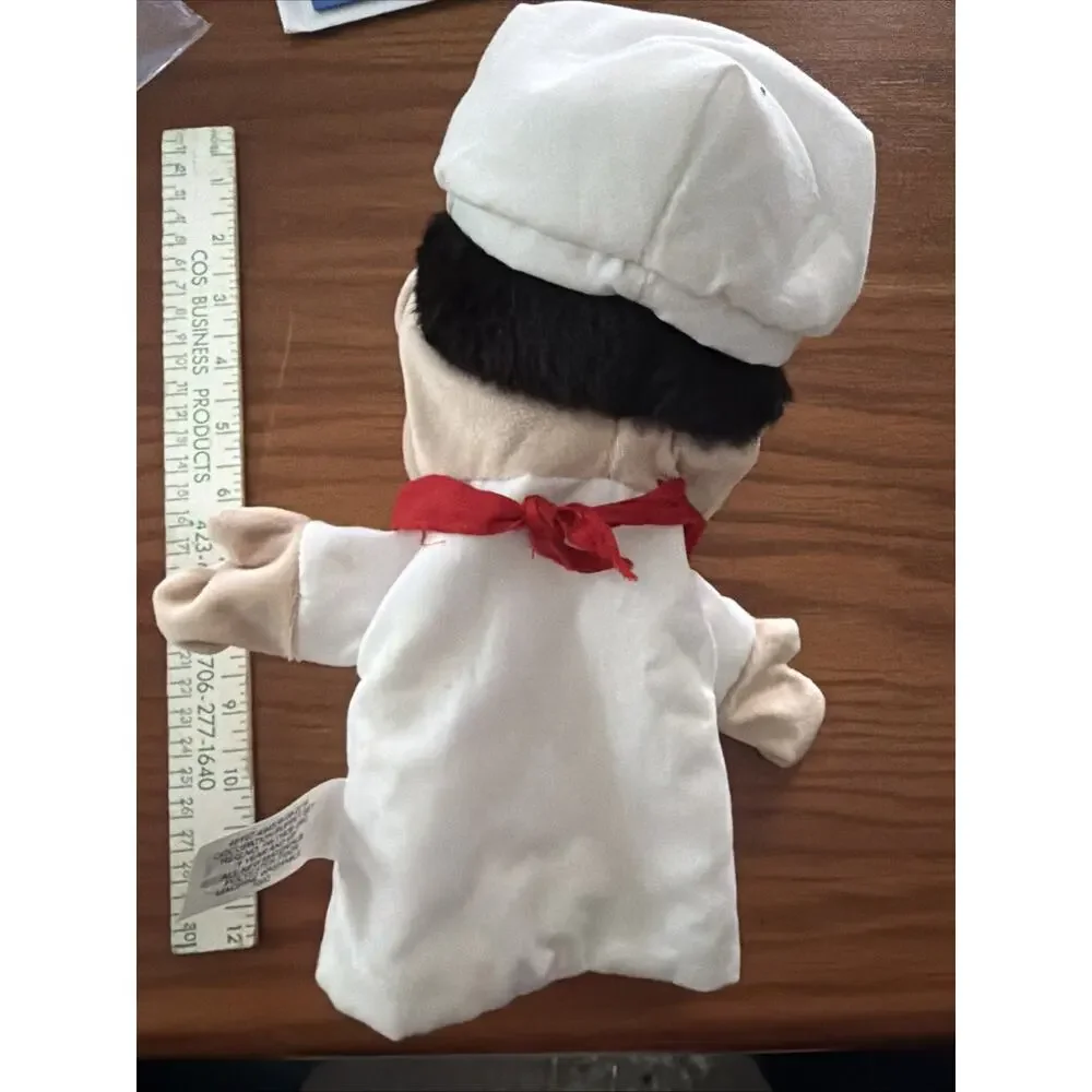 Kaplan Early Learning Kids Hand Puppet Chef Pretend Play 12 Inches